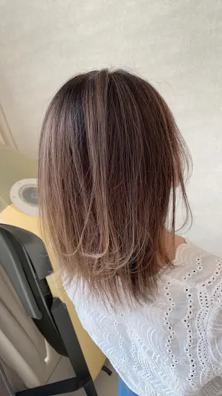 ミディアム カラー 新規限定カット無料 クーポン有り【桂口】のヘアスタイル