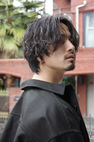 ミディアム パーマ クドウレイ fifth渋谷のヘアスタイル