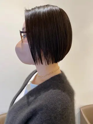 ミディアム カラー 髪質改善/白髪ぼかし レイヤー 🌱千咲季のヘアスタイル