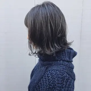 ミディアム ノグチ ユウキ/ボブのヘアスタイル