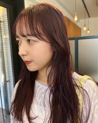 セミロング カラー 暖色/パーマ 🌼クニトウメイのヘアスタイル
