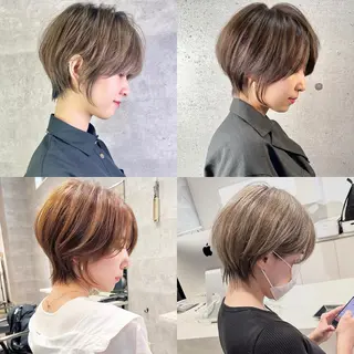 ショート _WHITE難波店[アンダーバーホワイト]所属・艶カラー/髪質改善 /韓国風/中村嘉秀のヘアスタイル