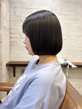 ショート MINX青山店所属・結莉/ボブ/ 縮毛矯正のヘアスタイル