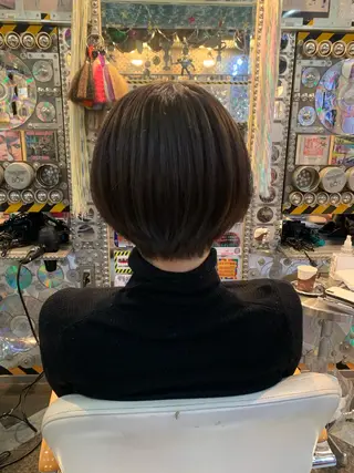 ショート カラー ヘアアレンジ haco+所属・🌈派手髪エクステ ブレイズ🌈ひろとのヘアスタイル