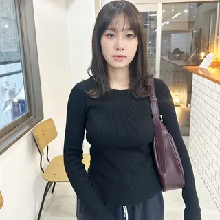 ミディアム カラー お洒落パーマ/ 艶カラー/michiのヘアスタイル