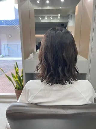 パーマ ボブパーマコテ巻き風 パーマNo1深江秀平のヘアスタイル