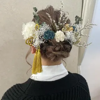 セミロング ヘアアレンジ 🦋高瀬寛菜🦋 韓国/ブリーチのヘアスタイル