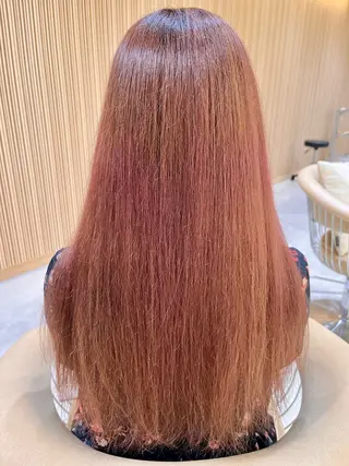 セミロング sand 名古屋所属・じょー カラー、縮毛募集のヘアスタイル