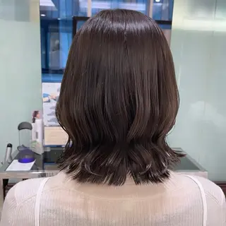 ミディアム パーマ ボブパーマ ♡ヨシカワハナコのヘアスタイル