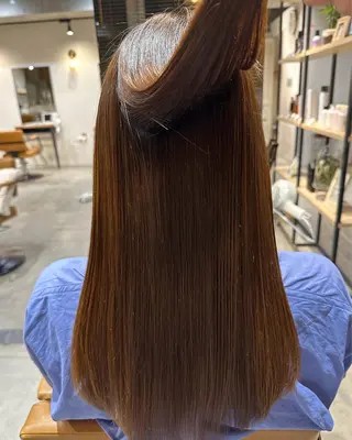 ロング 韓国レイヤー・ボブ/ 暖色⭐️優香⭐️のヘアスタイル