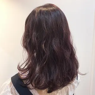 セミロング カラー 韓国ヘア☁️ mitsukiのヘアスタイル
