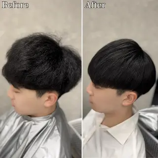 ショート パーマ メンズ 🔮メンズ縮毛矯正 毛流れパーマ💎竹永のヘアスタイル