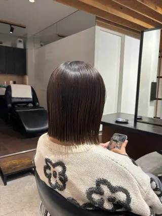 ショート カラー パーマ 🧃吉祥寺/ボブ レイヤー/カサイ🧃のヘアスタイル