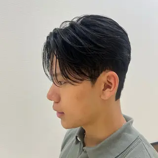 ショート パーマ メンズ ダウンパーマ/ 韓流ヘア/下栃棚渚のヘアスタイル