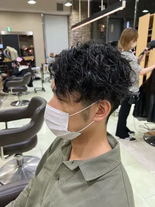 パーマ メンズ 韓国🩶Y2Kネイル 💫くれはのネイルデザイン