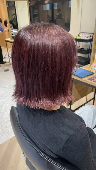 ミディアム ヘアーメイクWiLL DRESS所属・タニ アカリのヘアスタイル