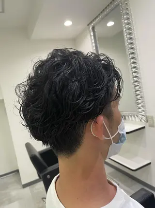 パーマ メンズ &chaLme   心斎橋所属・emi/髪質改善/ 韓国風/艶カラーのヘアスタイル