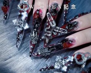 ネイル 長さだし/持ち込み 2me心斎橋moeaのネイルデザイン