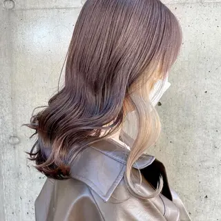 ミディアム カラー 縮毛矯正/髪質改善 /韓国風　山川春輝のヘアスタイル