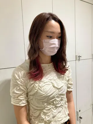 ミディアム カラー 透明感カラー🫧 nanohaのヘアスタイル
