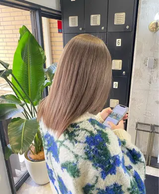 セミロング カラー ハイトーン/髪質改善 /Akuaのヘアスタイル