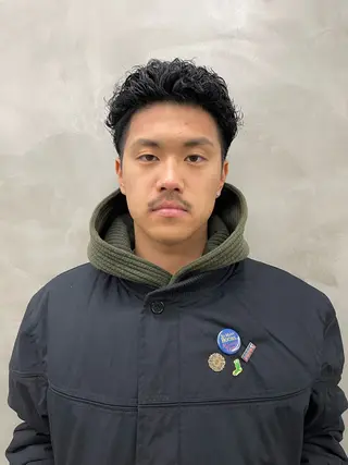 パーマ メンズ メンズカット パーマ[佐橋]のヘアスタイル