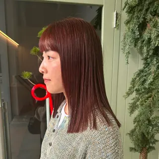 セミロング 石黒 良華のヘアスタイル