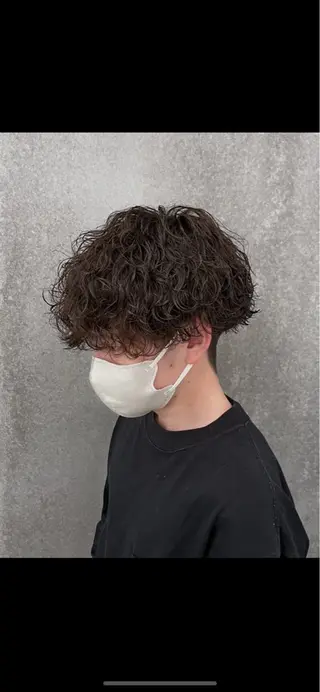 パーマ メンズ 常原 悠希のヘアスタイル