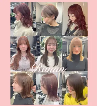 ロング カラー hair salon Ranun髪質改善のヘアスタイル