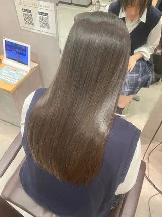 ロング 髪質改善＆トリートメント over hair所沢店所属・韓国風/レイヤー/ 𝑵𝒂𝒏𝒂🩶のヘアスタイル