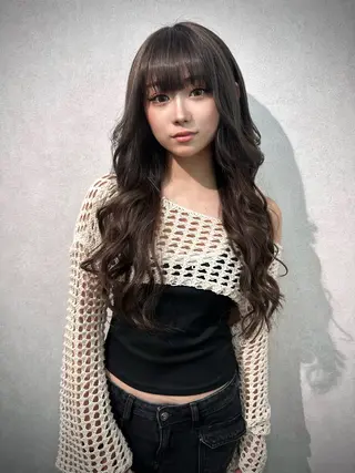 ロング カラー 永田 雄真のヘアスタイル