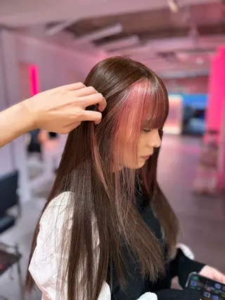 ロング 田中麻鈴/ハイトーン /ミルクティーのヘアスタイル