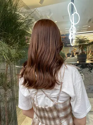 セミロング カラー risa 。のヘアスタイル