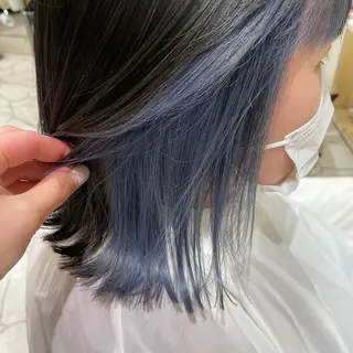 ミディアム カラー ヘアアレンジ 大石 陽菜のヘアスタイル
