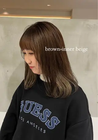 ミディアム ナチュラルお洒落/ ‎💐Kanaのヘアスタイル