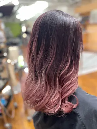 ミディアム CIEL所属・バレイヤージュ⭐️ 栄/舩木裕矢のヘアスタイル