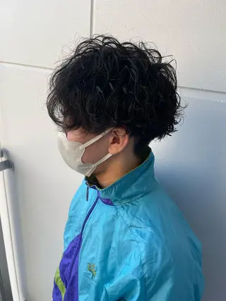 ショート パーマ メンズ 辻堂メンズ特化 YU-YAのヘアスタイル