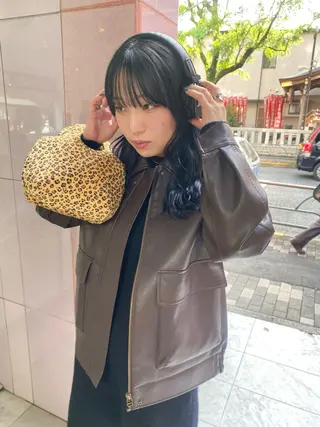 ミディアム カラー riria/ボブ /ブラウンカラー🎀のヘアスタイル