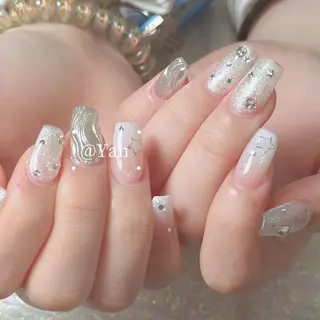 ネイル 長いだし/スカルプ/ パラシェルN.oneのネイルデザイン