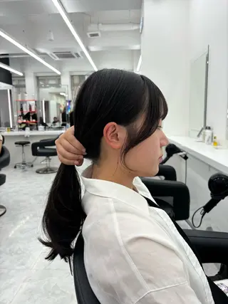 ロング 表参道ハッシュカット レイヤー/リノンのヘアスタイル