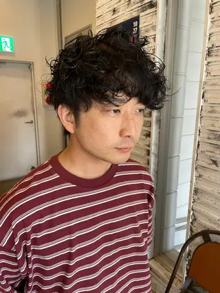 ショート パーマ メンズ メンズカット/パーマ 特化motooのヘアスタイル
