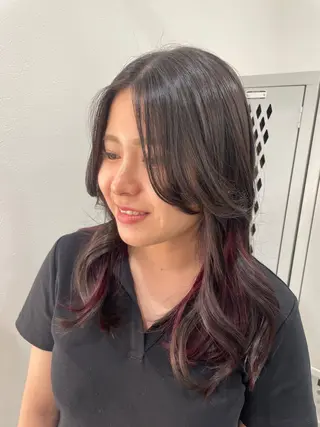 ミディアム カラー ヘアアレンジ 💝似合わせカット& カラーＵｒｕｎａ💝のヘアスタイル