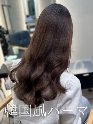 セミロング 韓国風パーマ/ 韓国ヘア/大森千寛のヘアスタイル