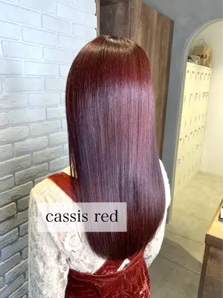 ロング カラー 髪質改善/縮毛矯正 艶カラー/珠聡のヘアスタイル