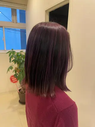 ミディアム カラー 伊藤 綾のヘアスタイル