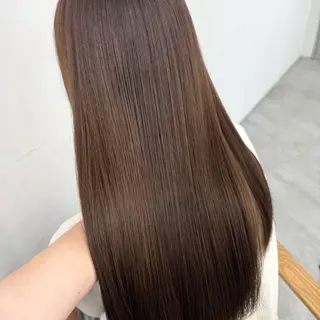 ロング カラー ヘアアレンジ ブリーチなしカラー /ベージュ/安形翔のヘアスタイル