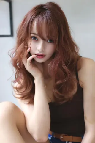 ロング ヘアアレンジ カラー 💎lino _by _ACNE💎 🧸のヘアスタイル