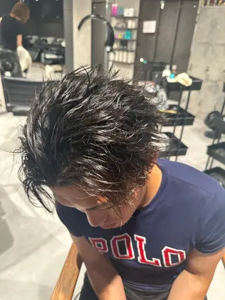 ショート ヘアアレンジ メンズ NEXT NEO所属・メンズヘア静岡 ✂︎Ryuheiのヘアスタイル