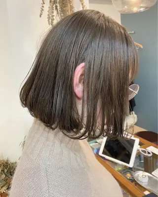 ショート カラー パーマ OVER→三軒茶屋 /縮毛矯正・髪質改善のヘアスタイル