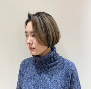 ショート カラー icie所属・大阪ヴィーガンサロン KANAKOのヘアスタイル